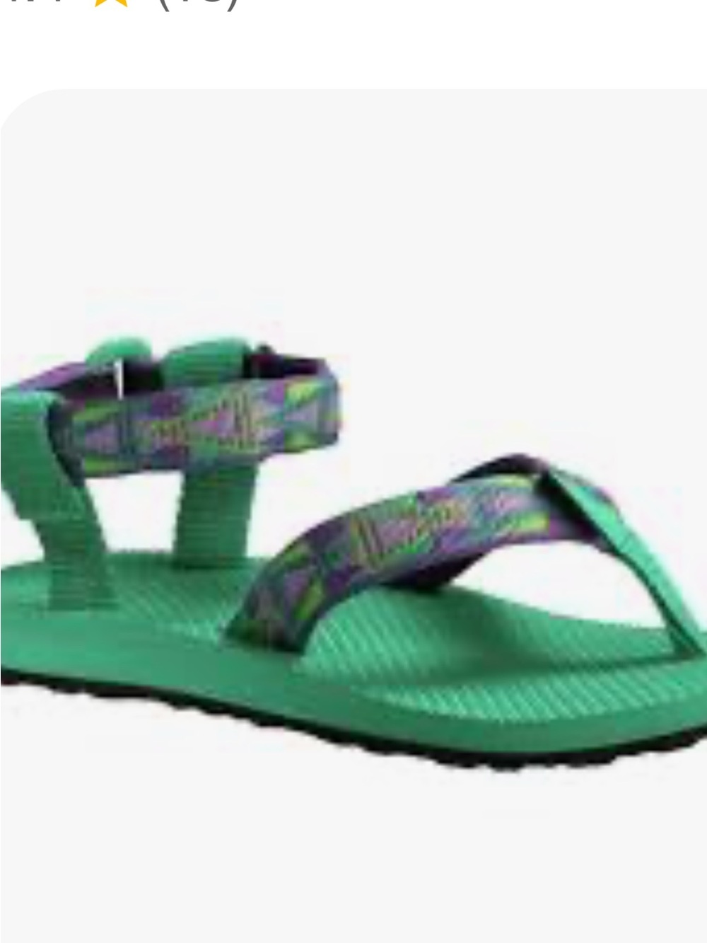 Teva Kids Teal Green Sandals with Purple Patterned Straps